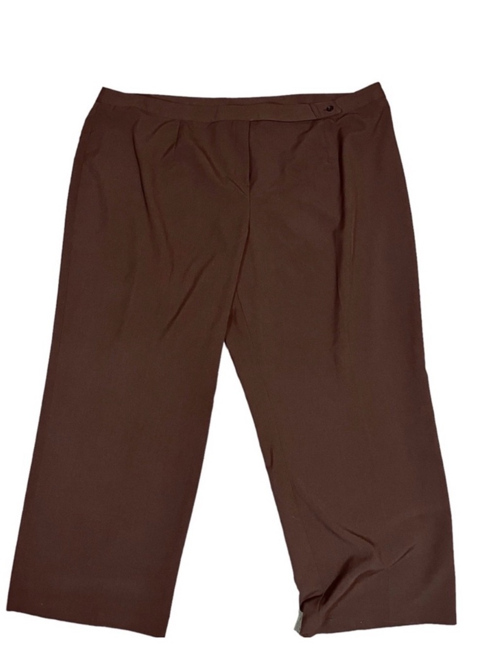 Just My Size Brown Dress Pants Wide Leg Plus Size 32WA
